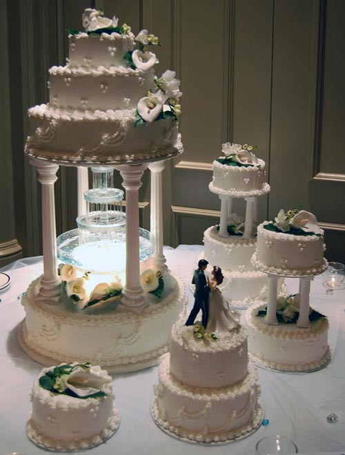 Wedding Cake With Fountain
 Water Fountain Wedding Cakes Gallery