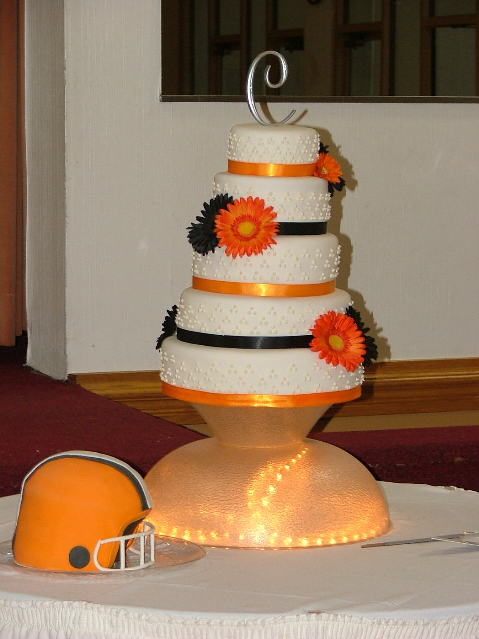 Wedding Cakes Erie Pa
 Sugar Fairy Treats & Sweets Black and Orange Wedding Cake