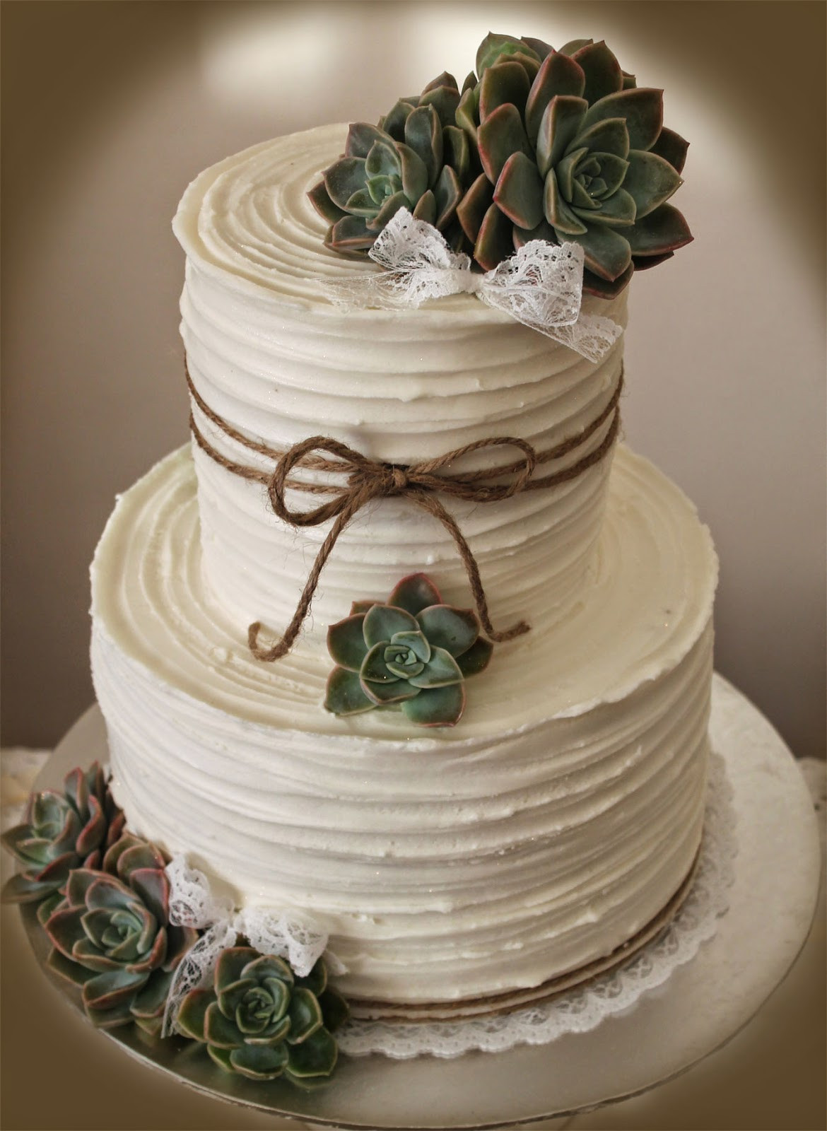 Wedding Cakes Near Me
 Delana s Cakes Rustic Wedding Cake with succulents