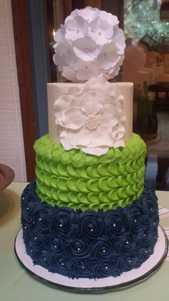 Wedding Cakes Seattle
 Seahawks themed wedding cake made by Jessica Guess with