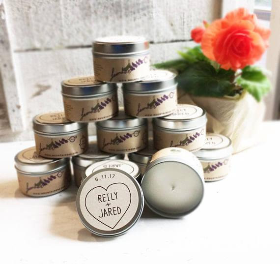 Wedding Candle Favors
 Soy Candle Favors wholesale wedding favors Rustic Wedding
