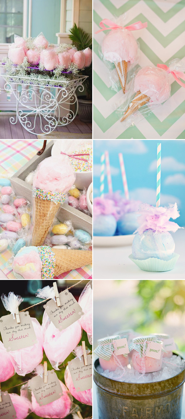 Wedding Candy Favors
 22 Fun and Creative Ways to Plan a Cotton Candy Wedding