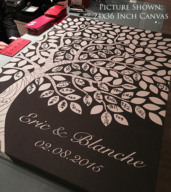 Wedding Canvas Guest Book
 Alternative Guest Book Tree Wedding Guest Book Ideas