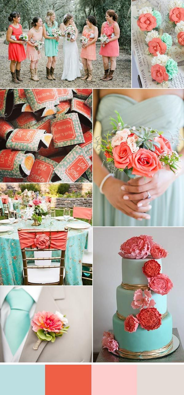 Wedding Color Ideas For Summer
 Cool Summer Wedding Ideas With Personalized Koozie Favors