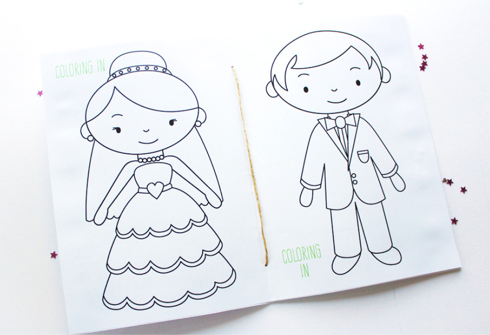 Wedding Coloring Book Printable
 Free Printable Wedding Activity Book