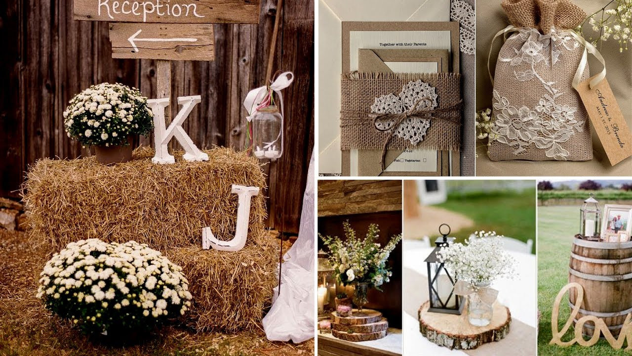 Wedding Decoration Ideas DIY
 40 Elegant Rustic or Barn chic Party or Wedding DIY decor