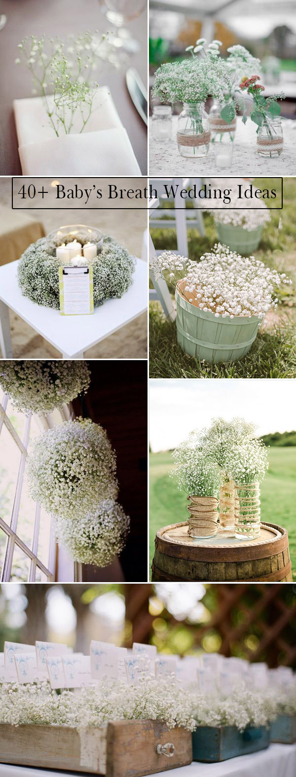 Wedding Decoration Ideas DIY
 Wedding Flowers 40 Ideas to Use Baby’s Breath