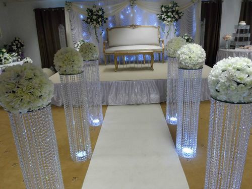 Wedding Decoration Wholesale
 Wholesale 10Pcs lot wedding aisle crystal pillars Wedding