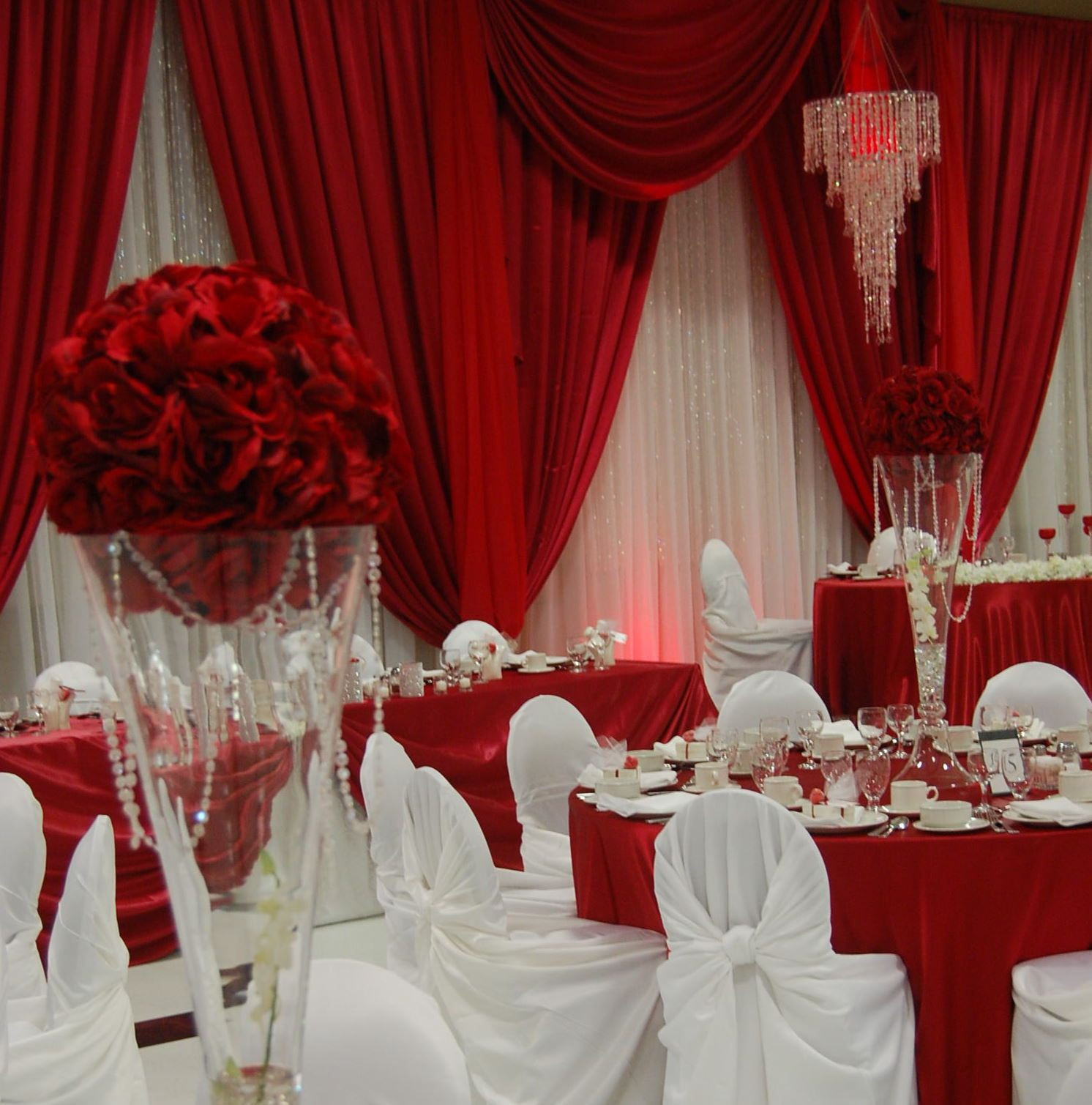 Wedding Decorations Red And White
 oh my never been a fan of red and white weddings but this