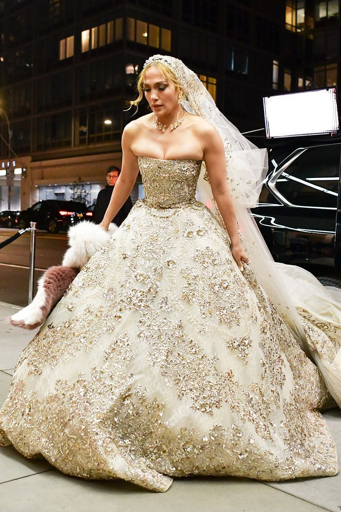 Wedding Dress Me
 J Lo Just Wore the Most Over the Top Wedding Dress Ever