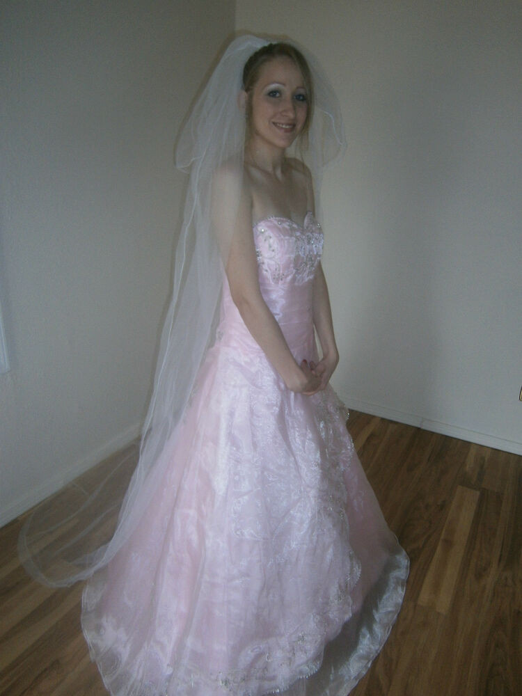 Wedding Dresses Okc
 2T white ivory Wedding dress Wedding veil Bridal Gown Prom