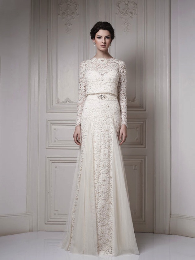 Wedding Dresses With Lace Sleeves
 30 Gorgeous Lace Sleeve Wedding Dresses