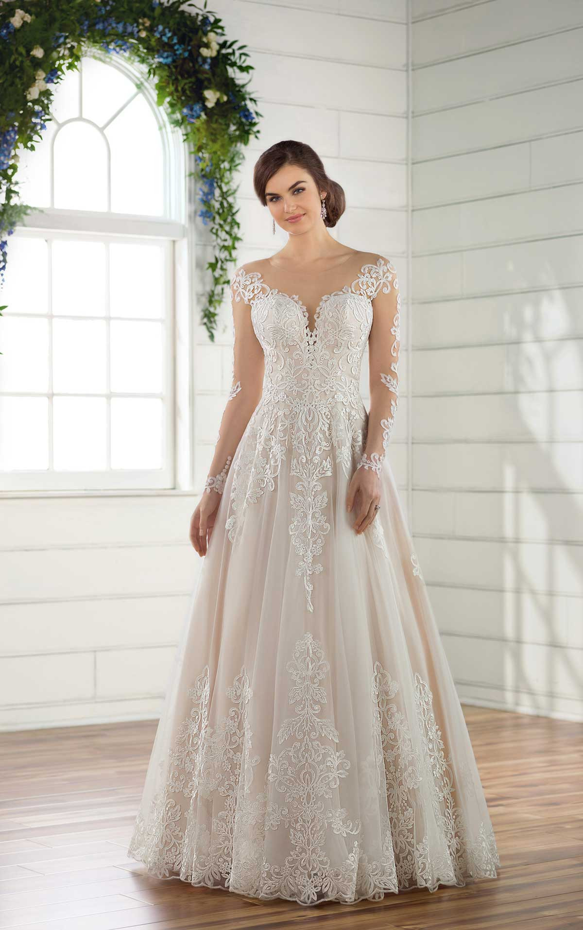 Wedding Dresses With Lace Sleeves
 Decadent Lace Sleeved Wedding Dress
