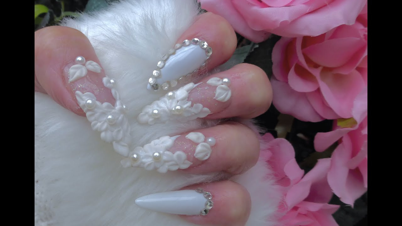 Wedding Fake Nails
 HOLLYWOOD SUPERSTAR WEDDING Acrylic & Gel NAILS
