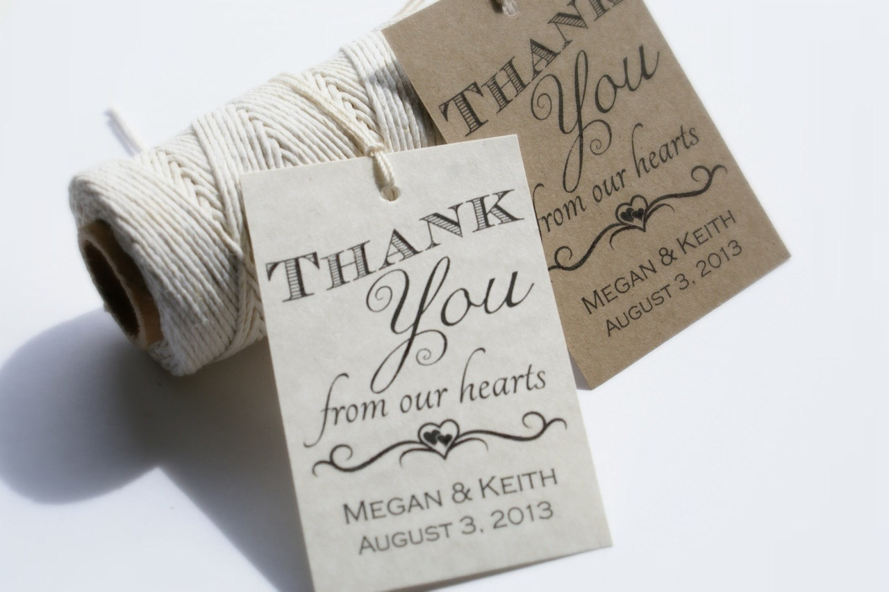 Wedding Favor Labels
 Printable Wedding Favor Tags Custom DIY Thank by