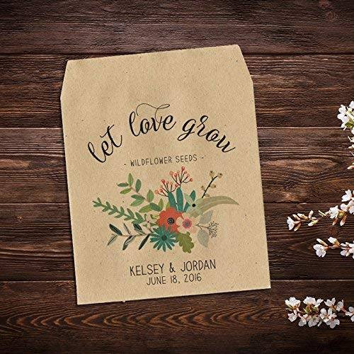Wedding Favor Seed Packets
 Amazon Custom Seed Packets Wedding Seed Packets