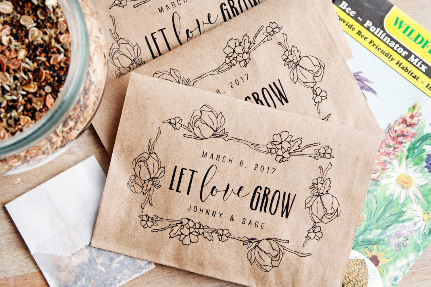 Wedding Favor Seed Packets
 Where to Buy Seed Packet Favors for Weddings