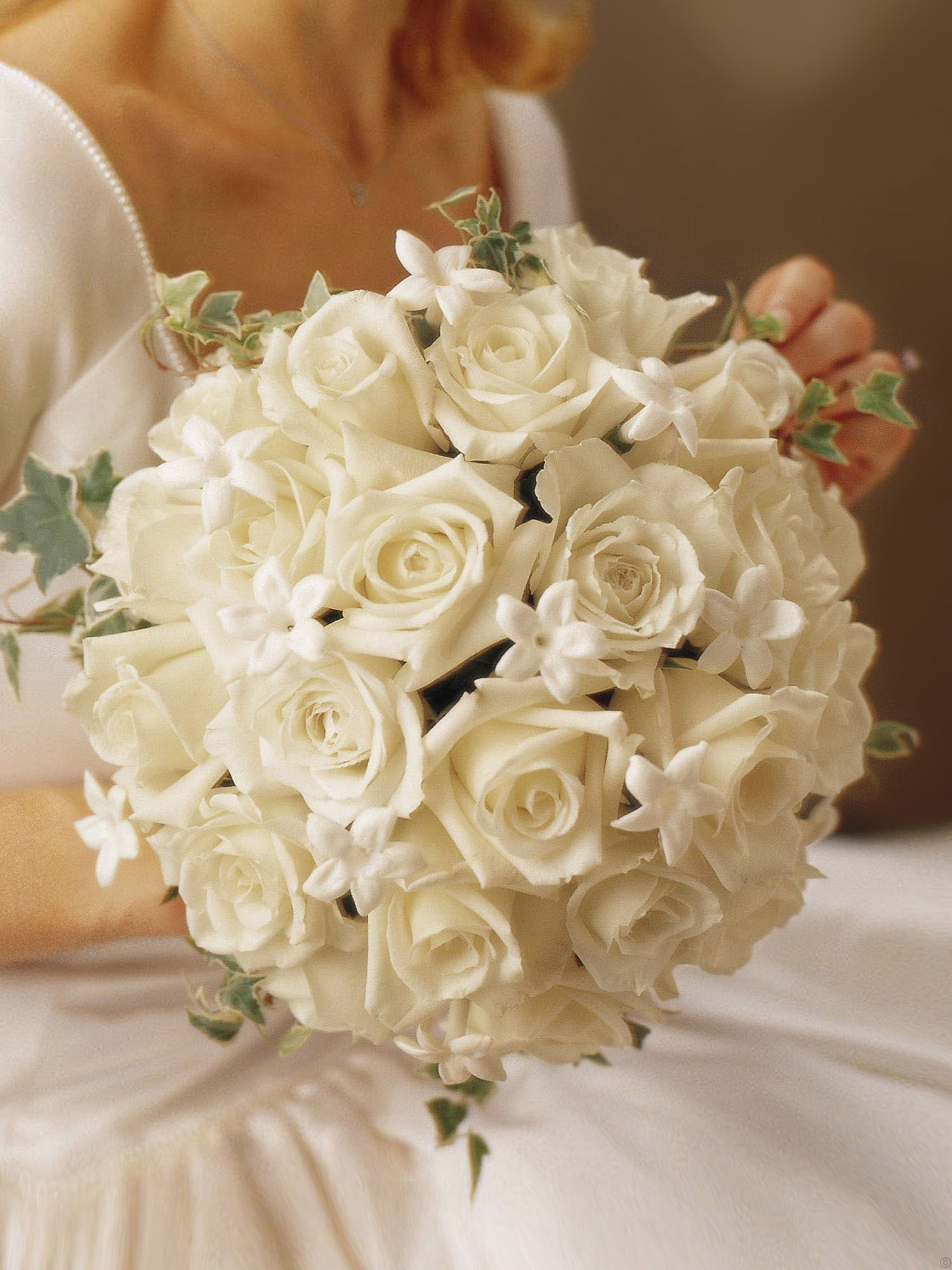 Wedding Flower Pictures
 Graceful Rose & Stephanotis Scented Bridal Bouquet