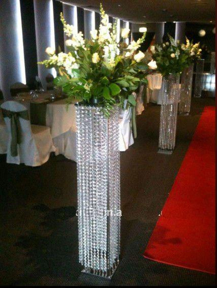 Wedding Flower Stands
 White Pillars Stands Flowers For Weddings Floor Standing
