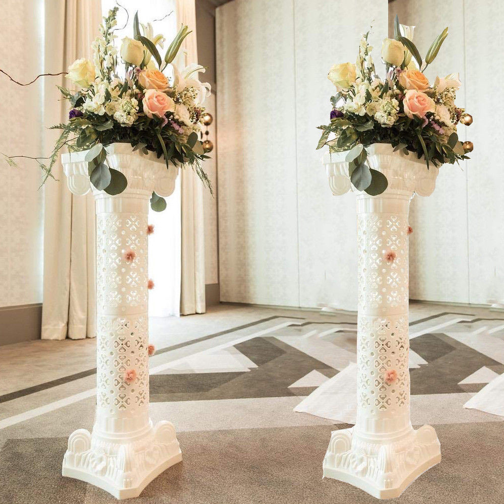 Wedding Flower Stands
 2 4Pc Pack Roman Pillar Wedding Party Decor Flower Cake