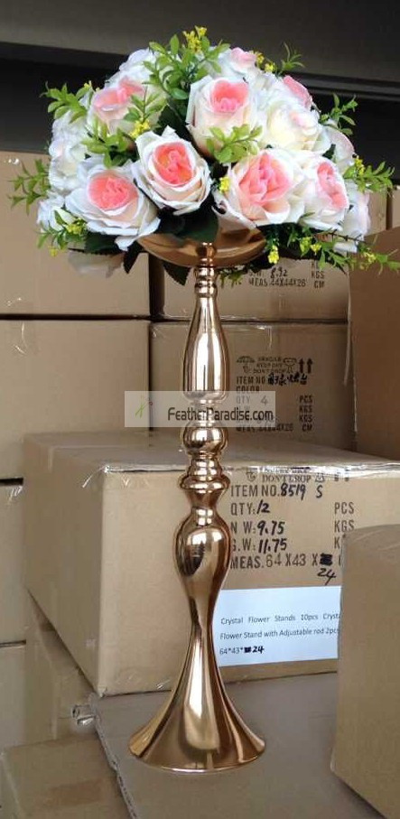 Wedding Flower Stands
 Wedding Feather Ball Centerpieces Wholesale Floral Stand