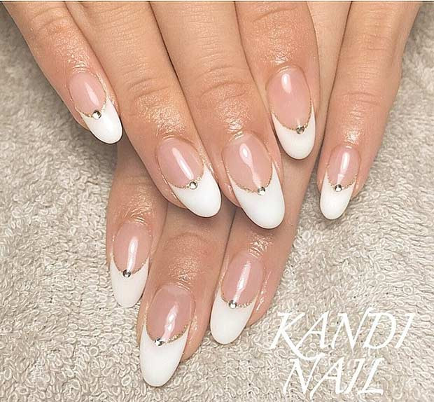 Wedding French Nails
 31 Elegant Wedding Nail Art Designs Page 2 of 3