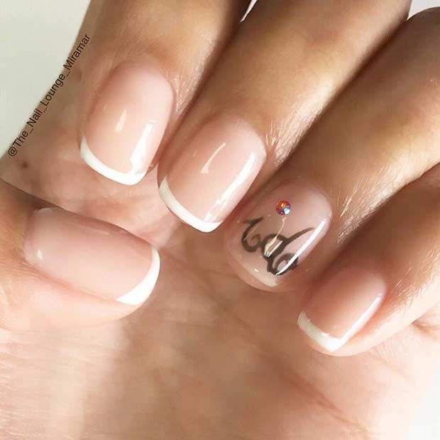 Wedding French Nails
 31 Elegant Wedding Nail Art Designs Page 3 of 3