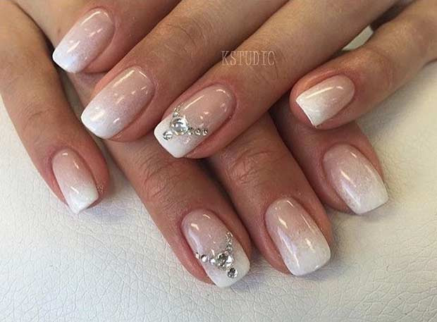 Wedding French Nails
 31 Elegant Wedding Nail Art Designs Page 2 of 3