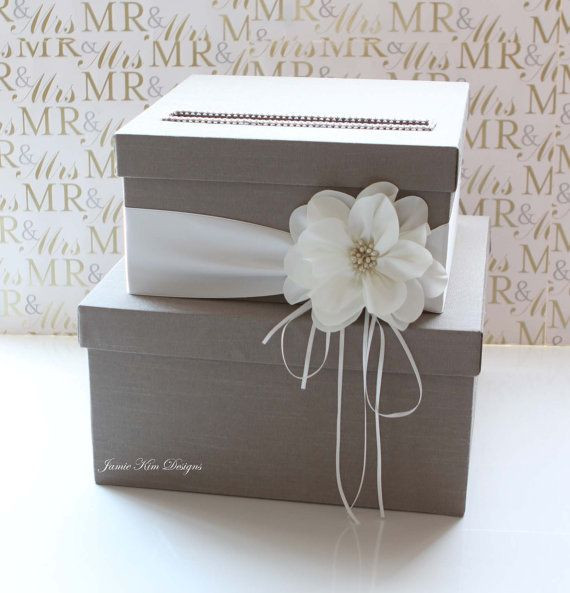 Wedding Gift Boxes Ideas
 Wedding Card Box Wedding Money Box Gift Card Box Custom