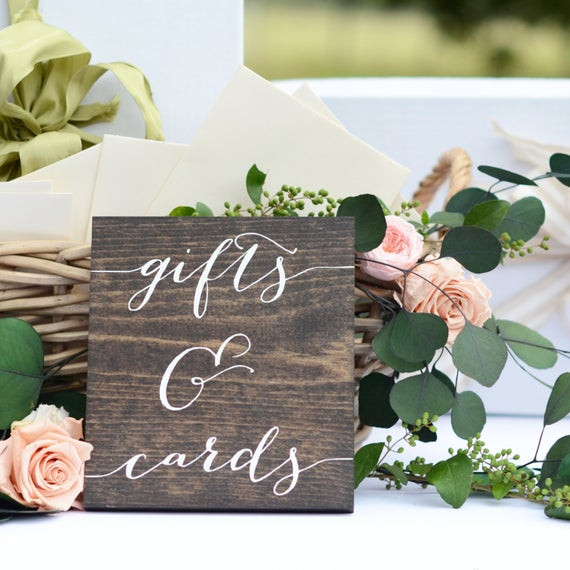 Wedding Gift Card
 Gifts and Cards Sign Wedding Gift Table Sign Gifts Sign