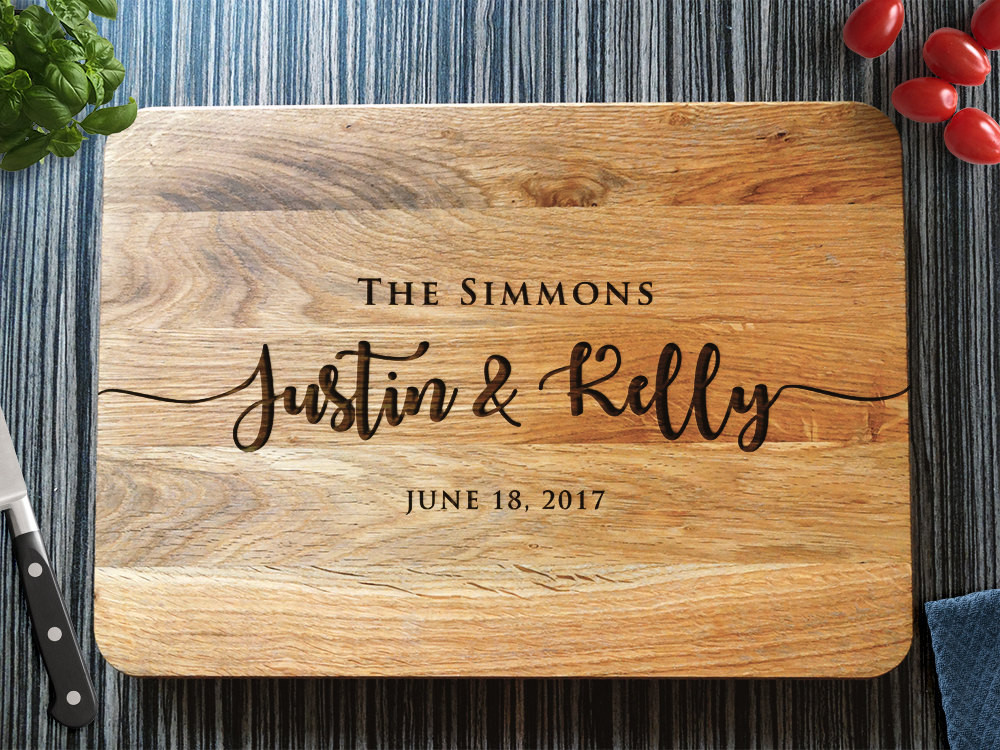 Wedding Gift Engraving Ideas
 Personalized Cutting Board Wedding Gift Custom Bridal Shower