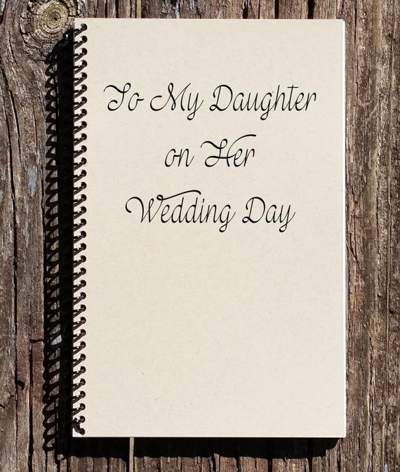 Wedding Gift Ideas For Daughter
 Items similar to To My Daughter on Her Wedding Day