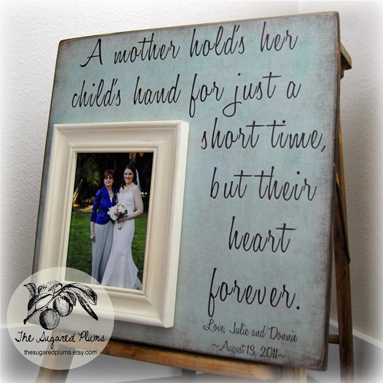 Wedding Gift Ideas For Mother Of The Bride
 Mother of the Bride Gift Personalized Picture Frame A Mother