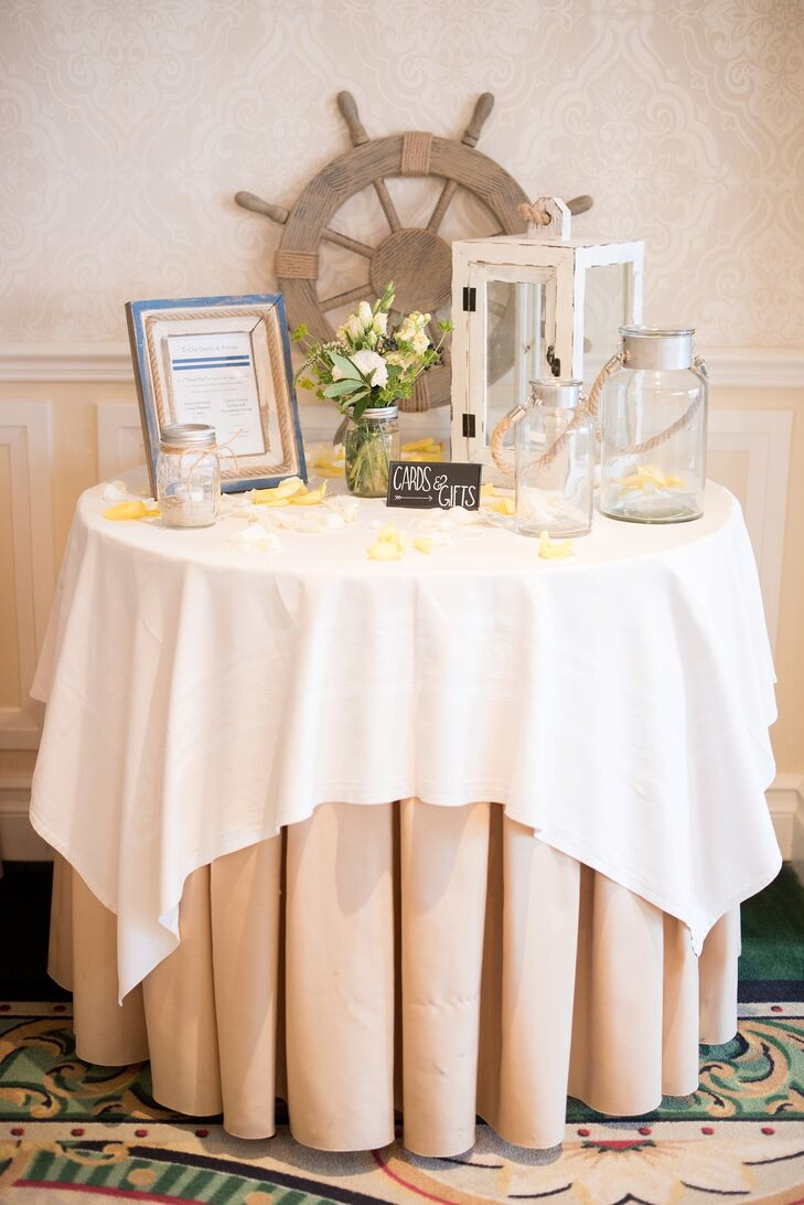 Wedding Gift Table Decoration Ideas
 A Nautical Wedding at the Molly Pitcher Inn in Red Bank