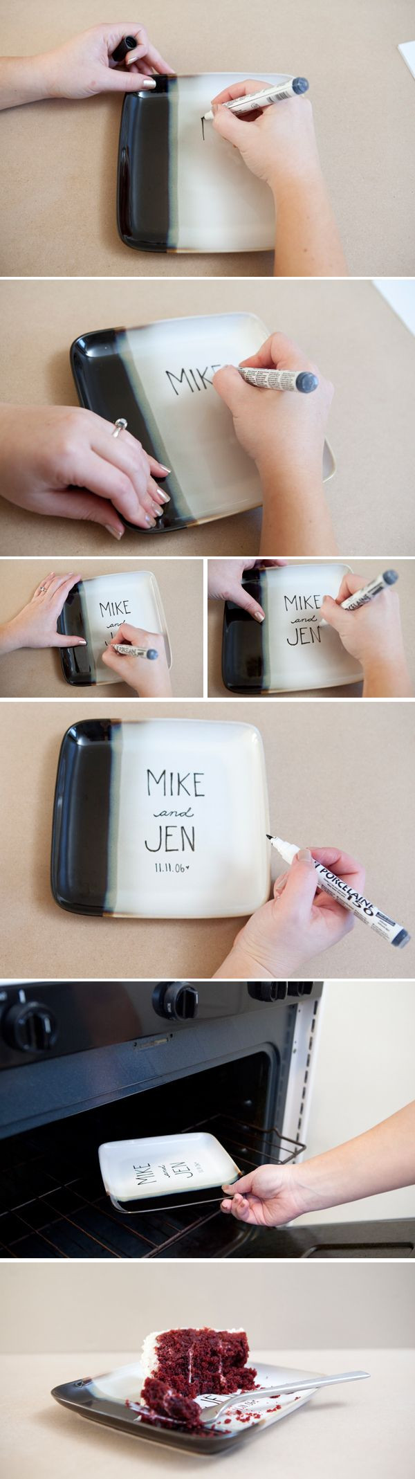 Wedding Gifts For Attendants
 How to make a custom DIY wedding cake plate