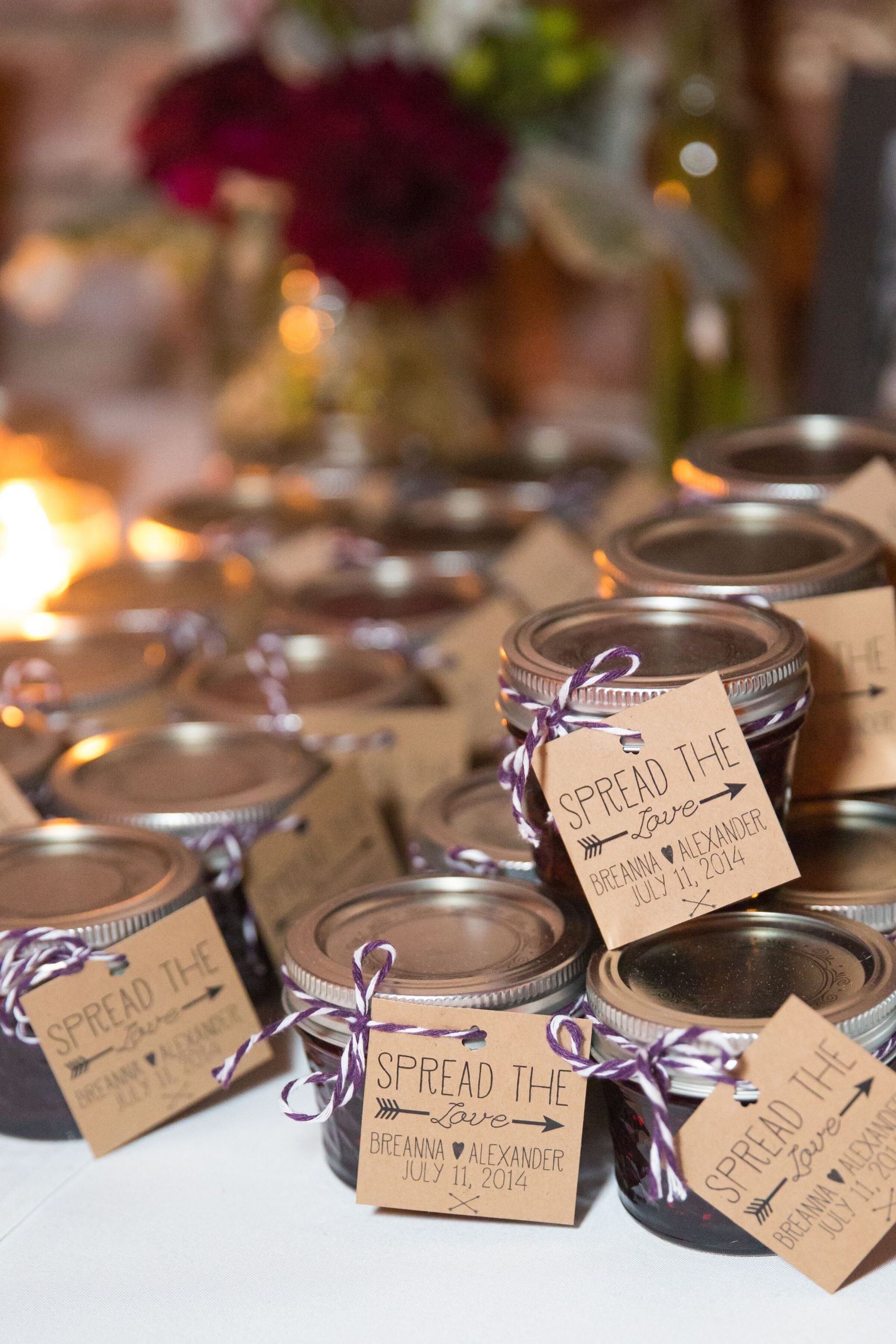 Wedding Gifts For Bridal Party
 Spread the Love Jam Wedding Favors