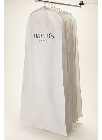 Wedding Gown Garment Bag
 White Side Zip Garment Bag Davids Bridal