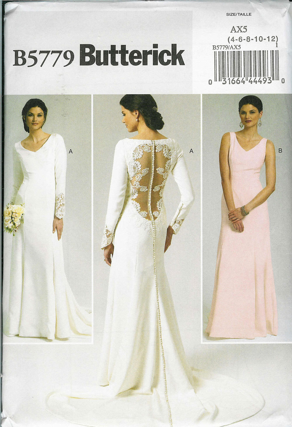 Wedding Gown Patterns
 BUTTERICK B 5779 Sewing Pattern WEDDING by PatternsNew2U