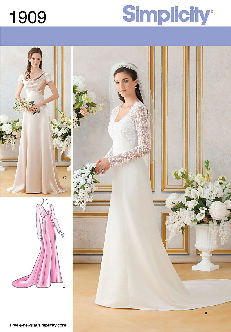 Wedding Gown Patterns
 Details about ROYAL WEDDING BRIDESMAID BRIDAL FORMAL GOWN