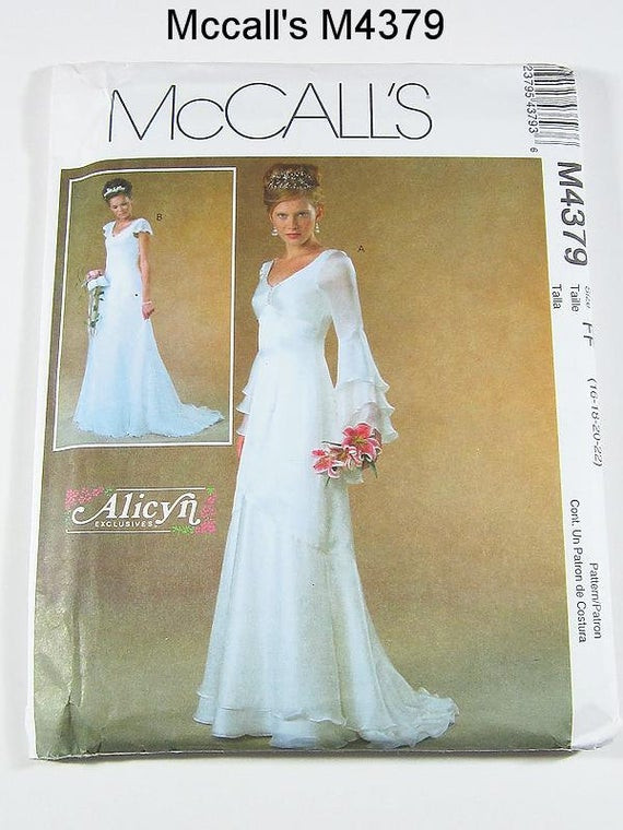 Wedding Gown Patterns
 McCalls Wedding Dress Pattern M4379 Misses Bridal Gowns