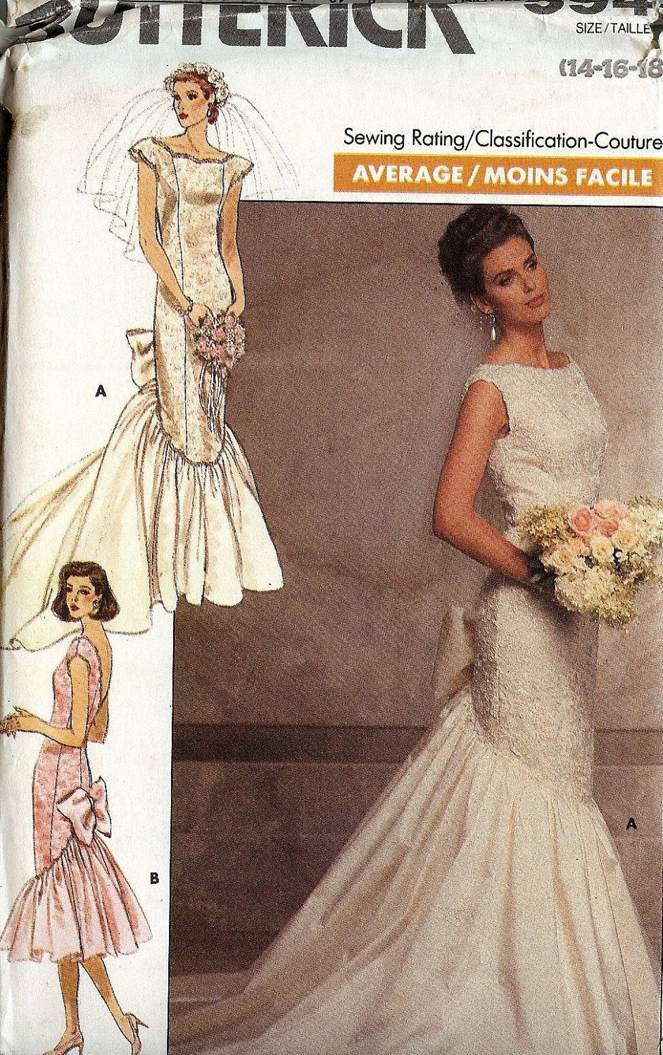 Wedding Gown Patterns
 PATTERN Butterick 5941 Wedding Dress fitted by whitestarheart