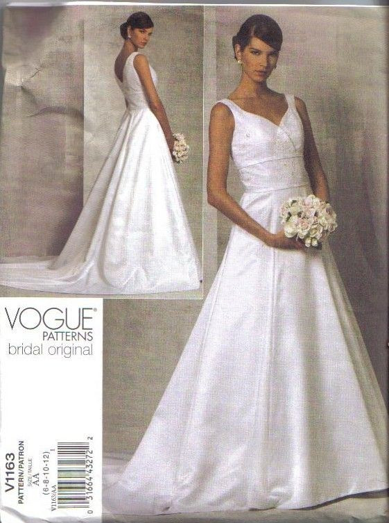 Wedding Gown Sewing Patterns
 Details about OOP Bridal Original Vogue Sewing Pattern