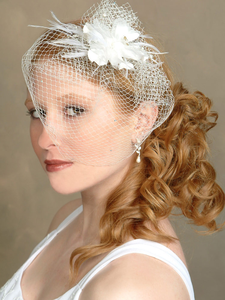 Wedding Hair With Birdcage Veil
 5 Ways to Wear Your Veil