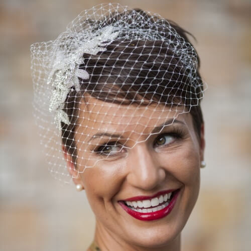 Wedding Hair With Birdcage Veil
 50 Superb Wedding Looks to Try if You Have Short Hair