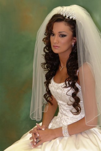 Wedding Hair With Veil And Tiara
 robes de mariage robes de soirée et décoration Coiffure
