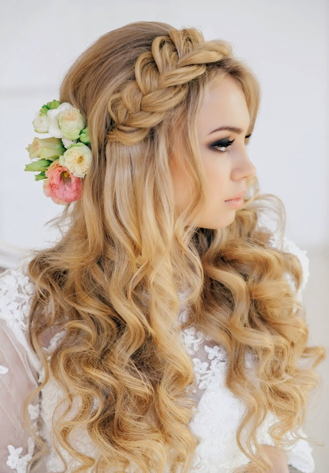 Wedding Hairstyle Up
 23 Glamorous Bridal Hairstyles with Flowers Pretty Designs