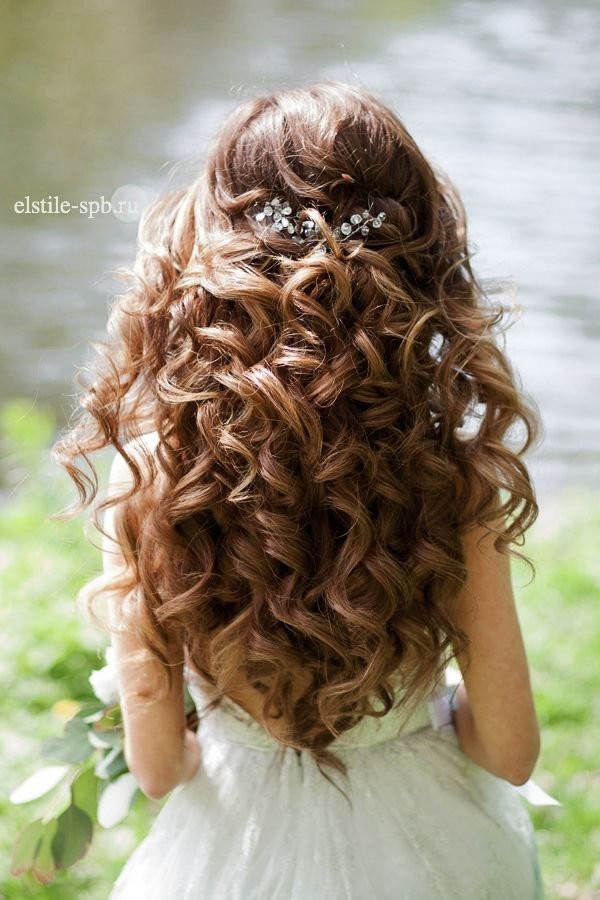 Wedding Hairstyles For Long Curly Hair Half Up Half Down
 22 Bride s Favorite Wedding Hair Styles for Long Hair