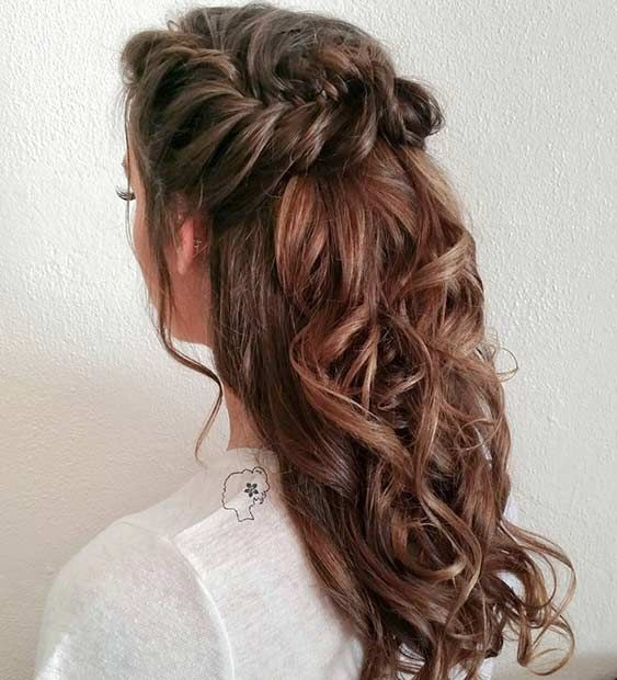 Wedding Hairstyles For Long Curly Hair Half Up Half Down
 31 Half Up Half Down Hairstyles for Bridesmaids