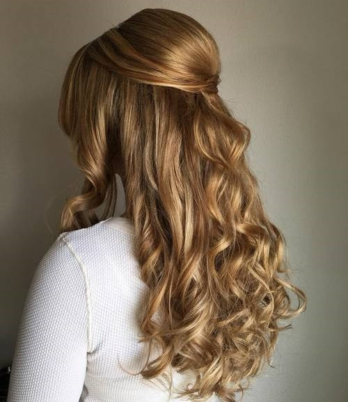 Wedding Hairstyles For Long Curly Hair Half Up Half Down
 50 Half Up Half Down Hairstyles for Everyday and Party Looks