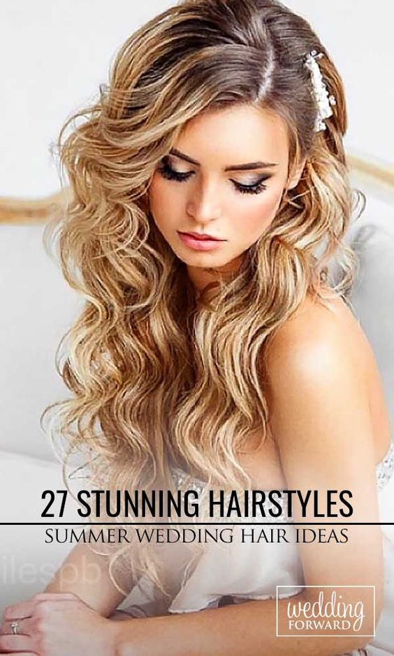 Wedding Hairstyles For Long Hair Pinterest
 33 Stunning Summer Wedding Hairstyles